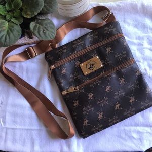 Over shoulder/crossbody Beverley Hills Polo Logo